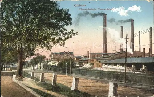 Gleiwitz Gliwice Oberschlesische Chamottfabrik / Gliwice /