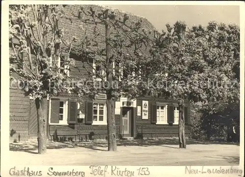Neulaudenberg Gasthaus Sommerberg / Kuerten /Rheinisch-Bergischer Kreis LKR