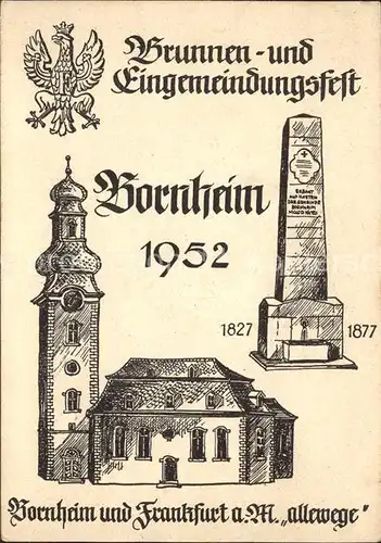 Bornheim Hessen Brunnen- und Eingemeindungsfest / Frankfurt am Main /Frankfurt Main Stadtkreis