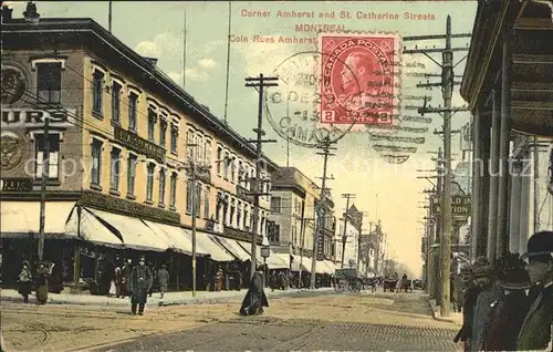 Montreal Quebec Corner Amherst Sainte Catherine Streets / Montreal /