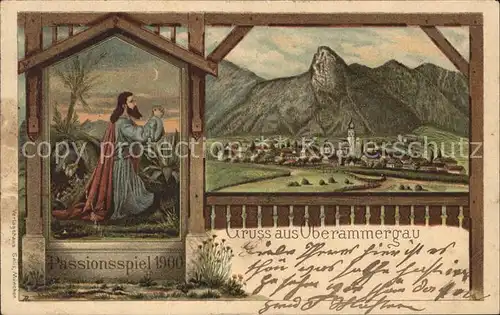 Oberammergau Passionsspiel 1900 / Oberammergau /Garmisch-Partenkirchen LKR