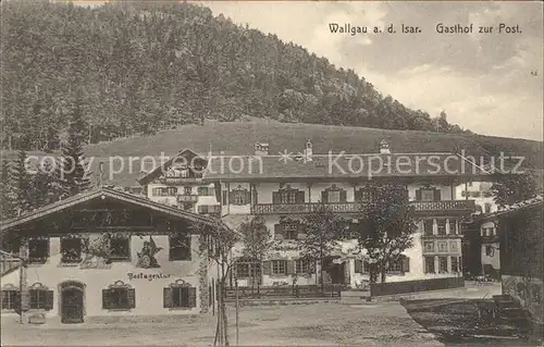Wallgau Gasthof zur Post / Wallgau /Garmisch-Partenkirchen LKR