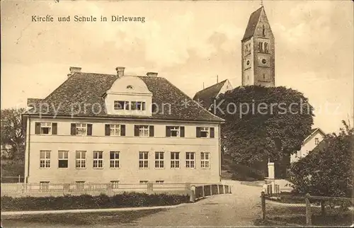 Dirlewang Kirche Schule / Dirlewang /Unterallgaeu LKR