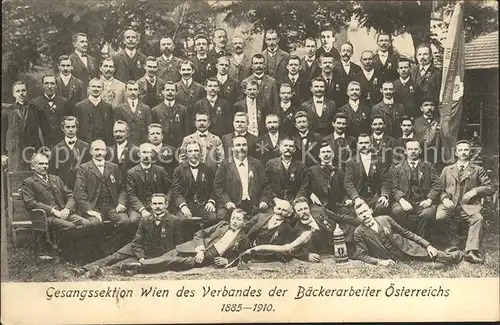 Wien Gesangssektion Baeckerarbeiter oesterreichs / Wien /Wien