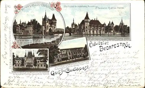 Budapest Palaeste der historischen Ausstellung / Budapest /