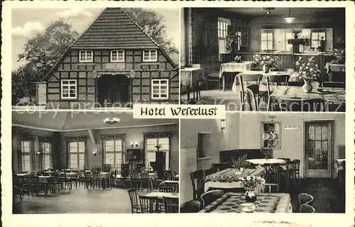 Doerverden Hotel Weserlust Gastraum / Doerverden /Verden LKR