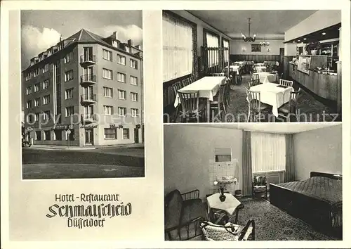 Duesseldorf Hotel Restaurant Schmalscheid Zimmer und Speiseraum / Duesseldorf /Duesseldorf Stadtkreis