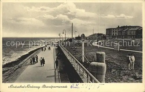 Norderney Nordseebad Strandpromenade Kat. Norderney