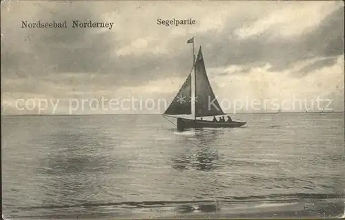 Norderney Nordseebad Segelboot Kat. Norderney