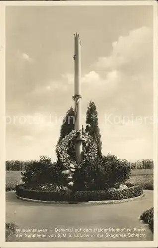 Wilhelmshaven Denkmal Heldenfriedhof  Kat. Wilhelmshaven