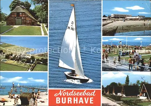 Burhave Segelboot Strand Kat. Butjadingen