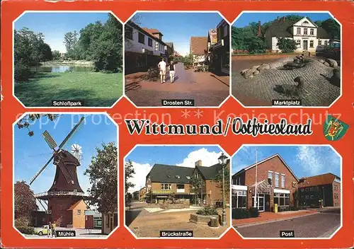 Wittmund Marktplatz Schlosspark Post Kat. Wittmund