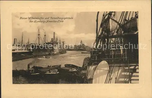 Wilhelmshaven Verwaltungsgebaeude Hamburg  Amerika  Linie Kat. Wilhelmshaven