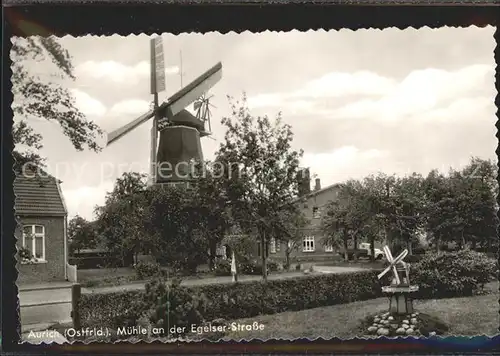 Aurich Ostfriesland Muehle Egelser  Strasse Kat. Aurich