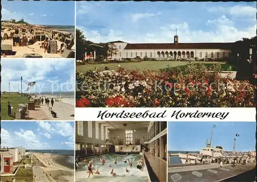 Norderney Nordseebad Hafen Promenade Meerwasser Wellenbad Kat. Norderney