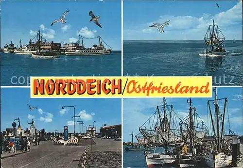 Norddeich Ostfriesland Hafen Krabbenkutter Hafen Kat. Norden