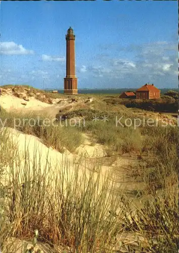 Norderney Nordseebad Duenenausblick auf den Leuchtturm Kat. Norderney