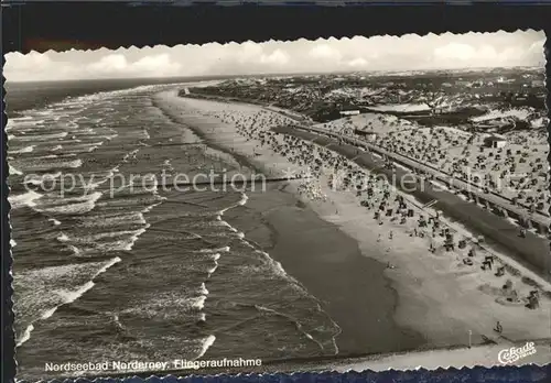 Norderney Nordseebad Strand Fliegeraufnahme Kat. Norderney