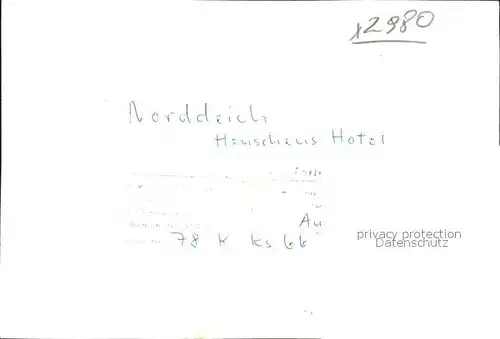 Norddeich Ostfriesland Henschens Hotel Kat. Norden