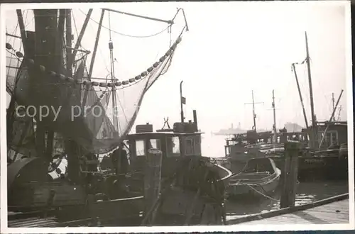 Norderney Nordseebad Hafenpartie Fischkutter Kat. Norderney