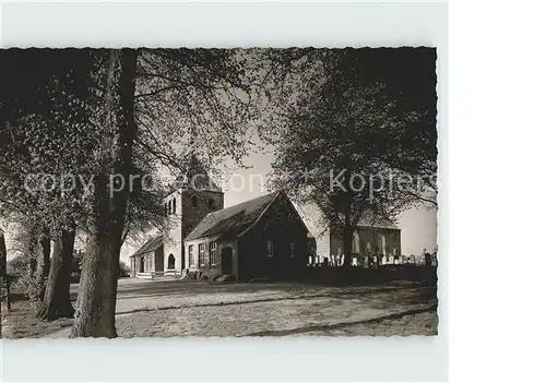 Ihrhove Kirche und Glockenturm Kat. Westoverledingen