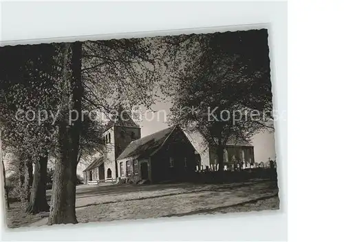 Ihrhove Kirche und Glockenturm Kat. Westoverledingen