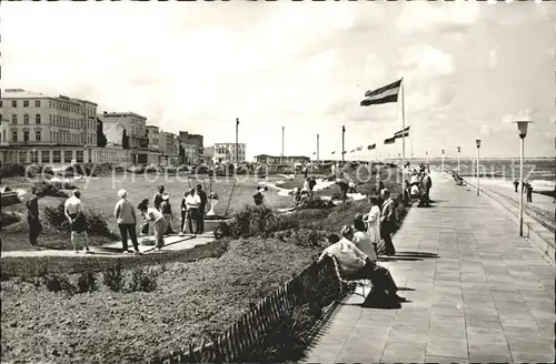 Norderney Nordseebad Kurpromenade Minigolfplatz Kat. Norderney