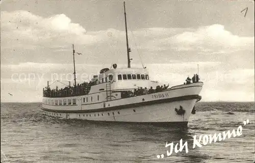 Norderney Nordseebad Motorschiff Frisia II Kat. Norderney