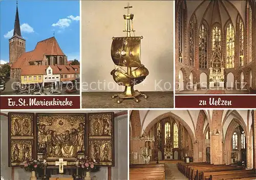 Uelzen Lueneburger Heide Evangelische St Marienkirche Goldenes Schiff Hohen Chor St Annen Schrein Kat. Uelzen