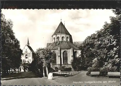 Norden Ostfriesland Ludgerikirche Markt  Kat. Norden