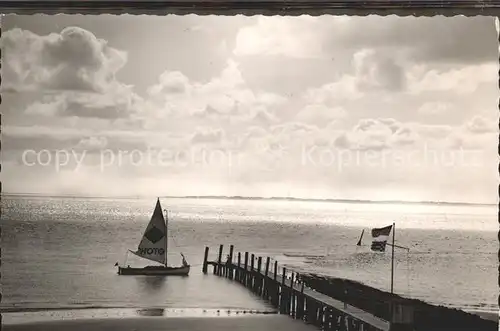 Norderney Nordseebad Segelboot  Kat. Norderney