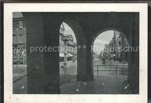 Uelzen Lueneburger Heide Rathausbogen Gudesstrasse Kat. Uelzen