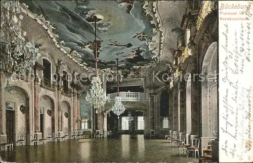 Bueckeburg Prunksaal Residenzschloss Kat. Bueckeburg