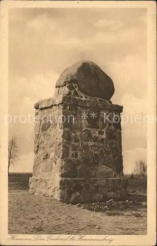 Hermannsburg Hermann Loens Denkmal Kat. Hermannsburg