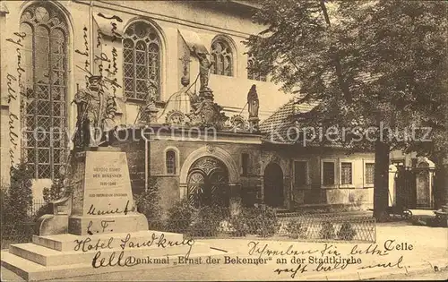 Celle Niedersachsen Denkmal Ernst der Bekenner Stadtkirche Kat. Celle