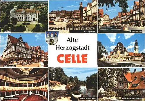 Celle Niedersachsen Grosser PlanStechbahn Schloss  Theater  Kat. Celle