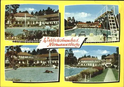 Hermannsburg Waldschwimmbad Kat. Hermannsburg