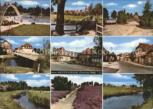 Hermannsburg Loens Stein Schwimmbad Wehsteg Volkshochschule Kat. Hermannsburg