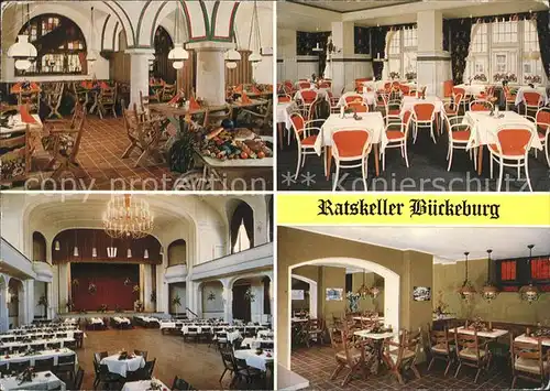 Bueckeburg Ratskeller Bierstube Grosser Veranstaltungssaal Kat. Bueckeburg