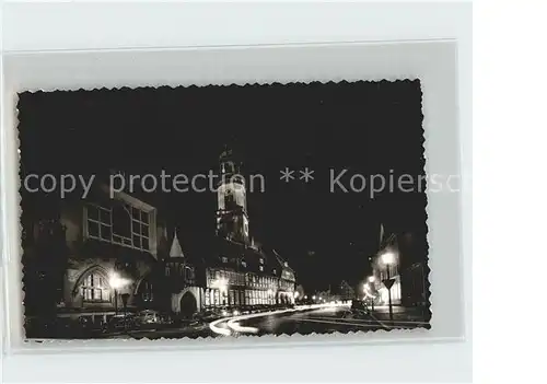Celle Niedersachsen Kirche Nacht Kat. Celle