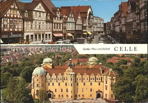 Celle Niedersachsen Grosser Plan und Schloss Kat. Celle