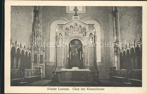 Loccum Kloster Loccum Chor der Klosterkirche Kat. Rehburg Loccum