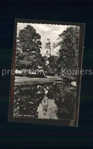 Celle Niedersachsen Schlosspark Teich Kat. Celle