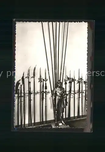 Celle Niedersachsen Bomann Museum Feldharnisch Stangen Hieb und Stosswaffen Kat. Celle