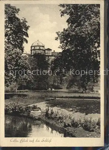 Celle Niedersachsen Schlossblick Schwanenteich Kat. Celle