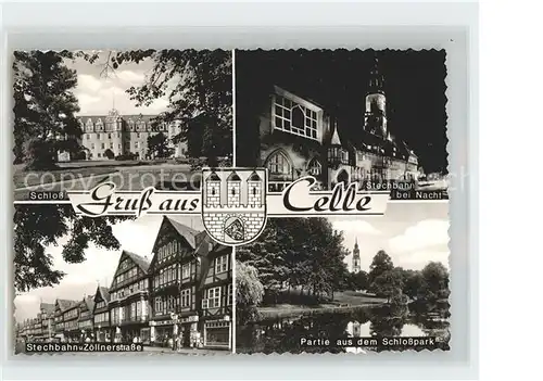 Celle Niedersachsen Schloss Stechbahn Zoellnerstr Schlosspark Kat. Celle