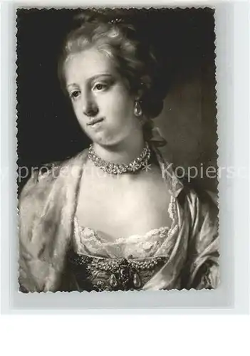 Celle Niedersachsen Bohmann Museum Portrait Koenigin Caroline Mathilde von Daenemark Kat. Celle