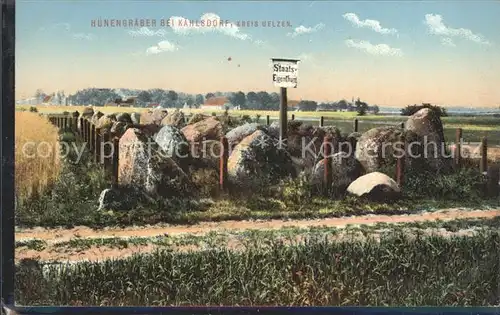 Uelzen Lueneburger Heide Huenengraeber bei Kaehlsdorf Kat. Uelzen