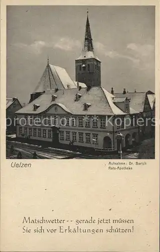 Uelzen Lueneburger Heide Rats Apotheke Kirchturm Kat. Uelzen