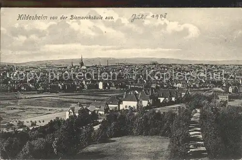 Hildesheim Blick von der Bismarcksaeule Kat. Hildesheim